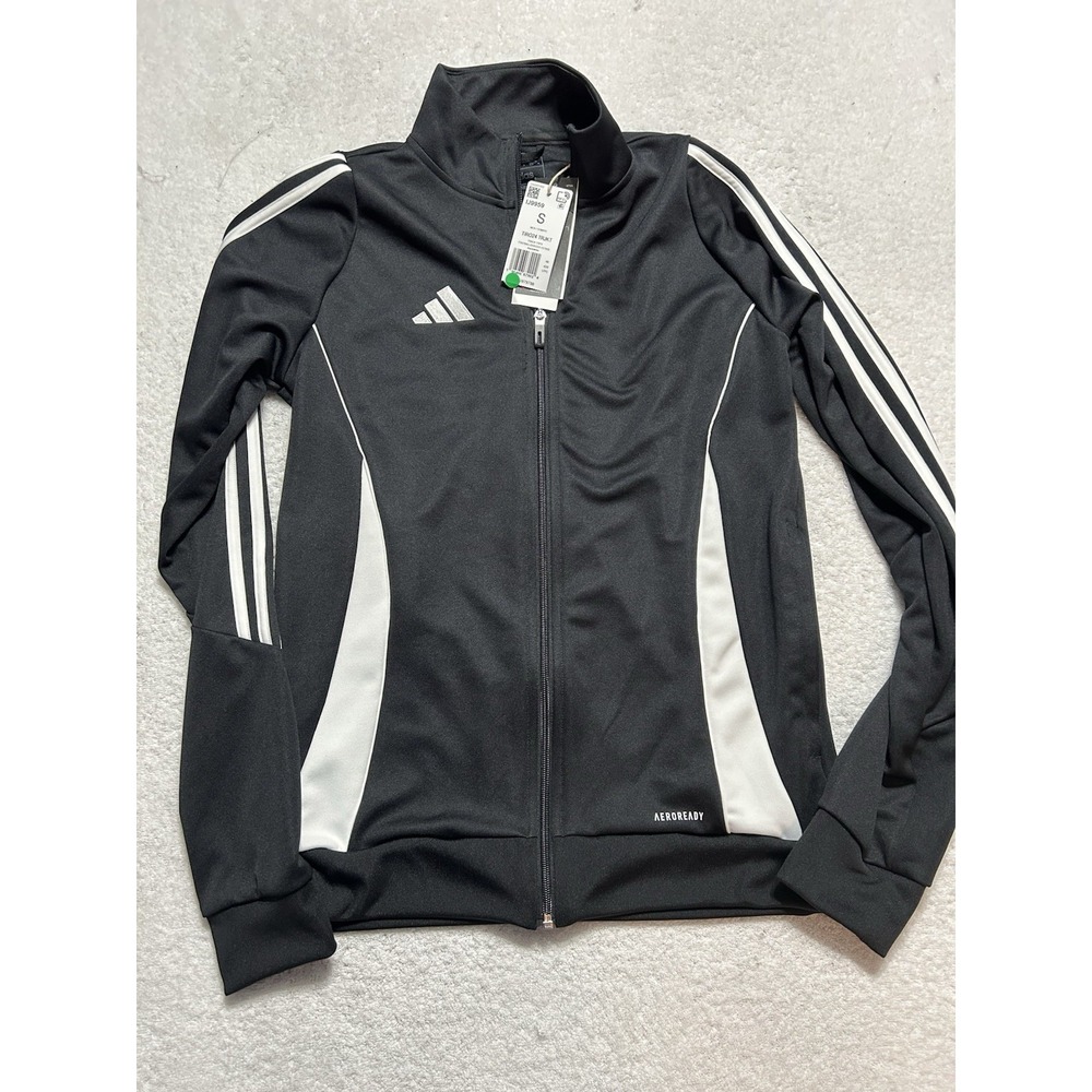 Adidas IJ9959 Men's Small Tiro24 Black/White Soccer Track Jacket (G3)